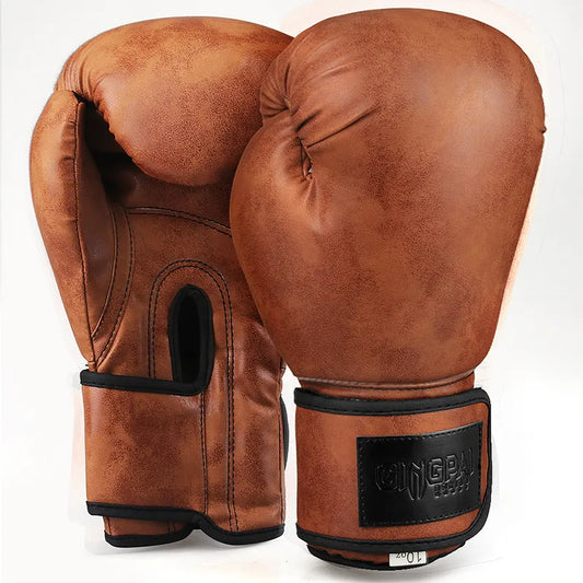 Gingpai Retro Boxing Gloves & Pads (Purchase separately)